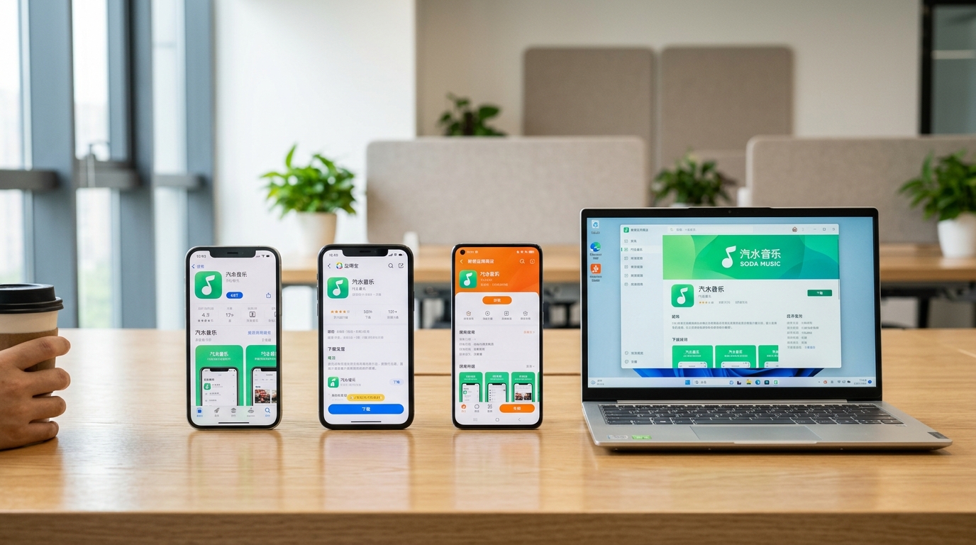 汽水音乐下载官方渠道:App Store、应用宝与电脑桌面版对比