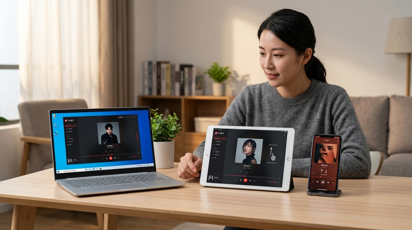 汽水音乐是字节跳动推出的听歌App多端界面