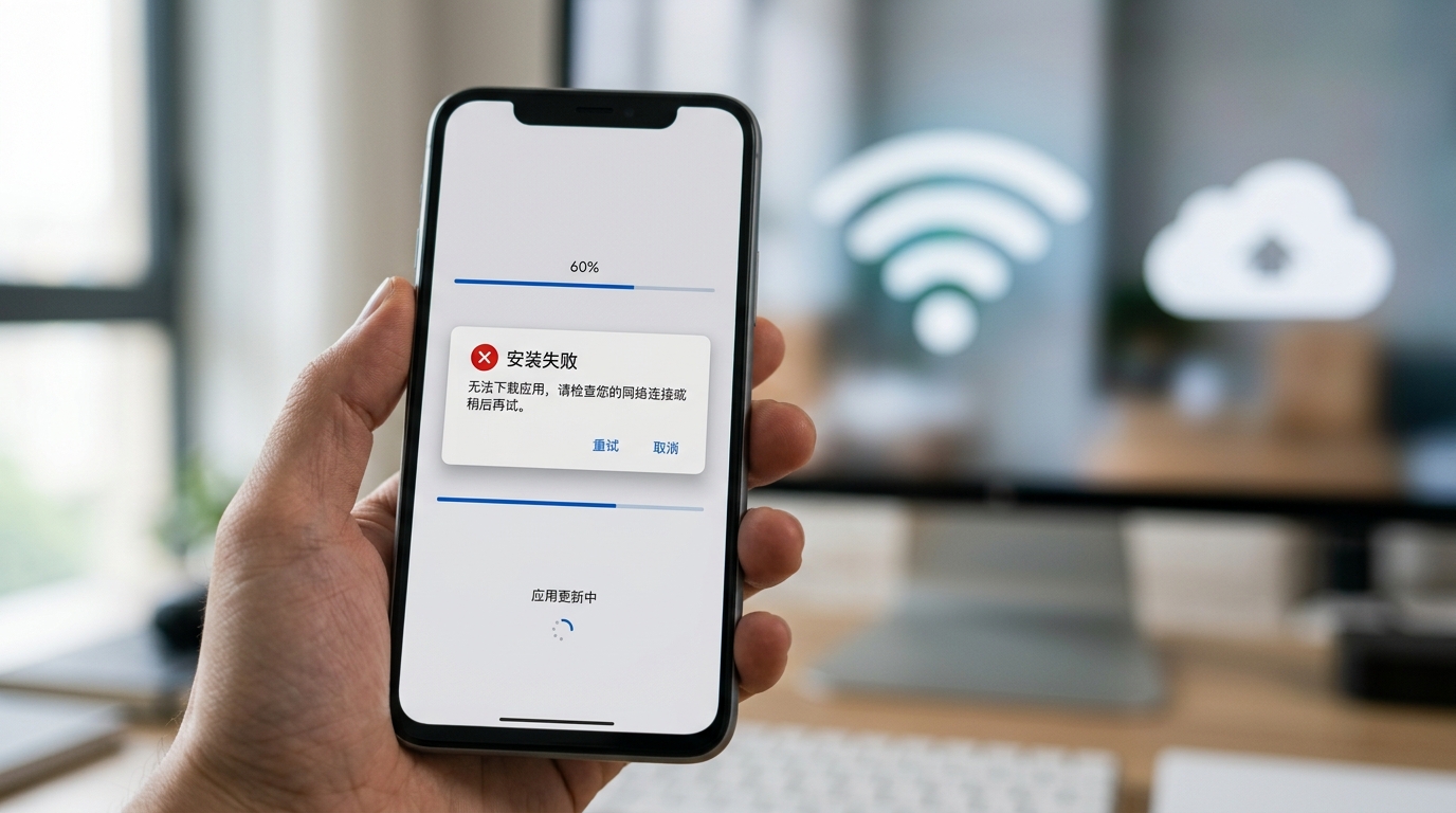 汽水音乐下载安装过程中出现错误提示的排查示意图