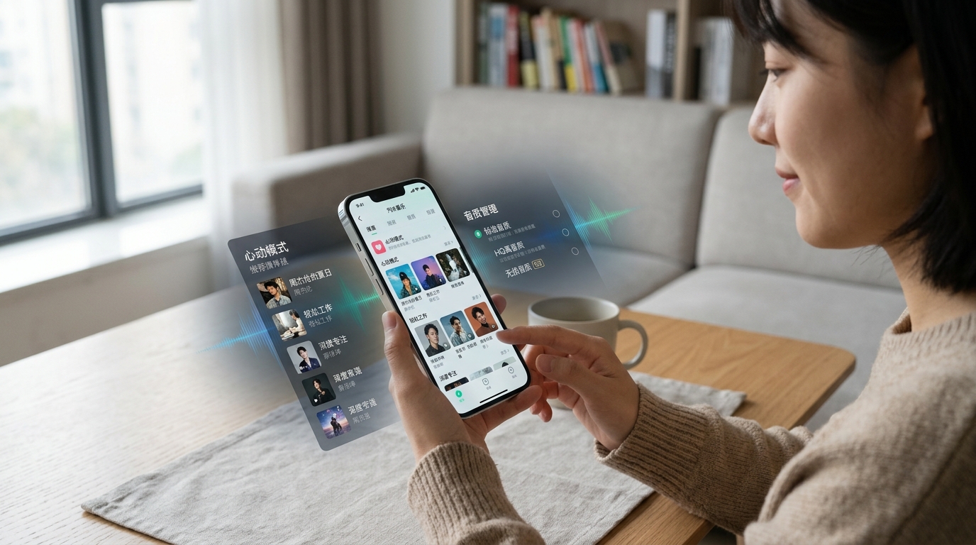 汽水音乐使用技巧:个性化播放列表创建与音质设置界面