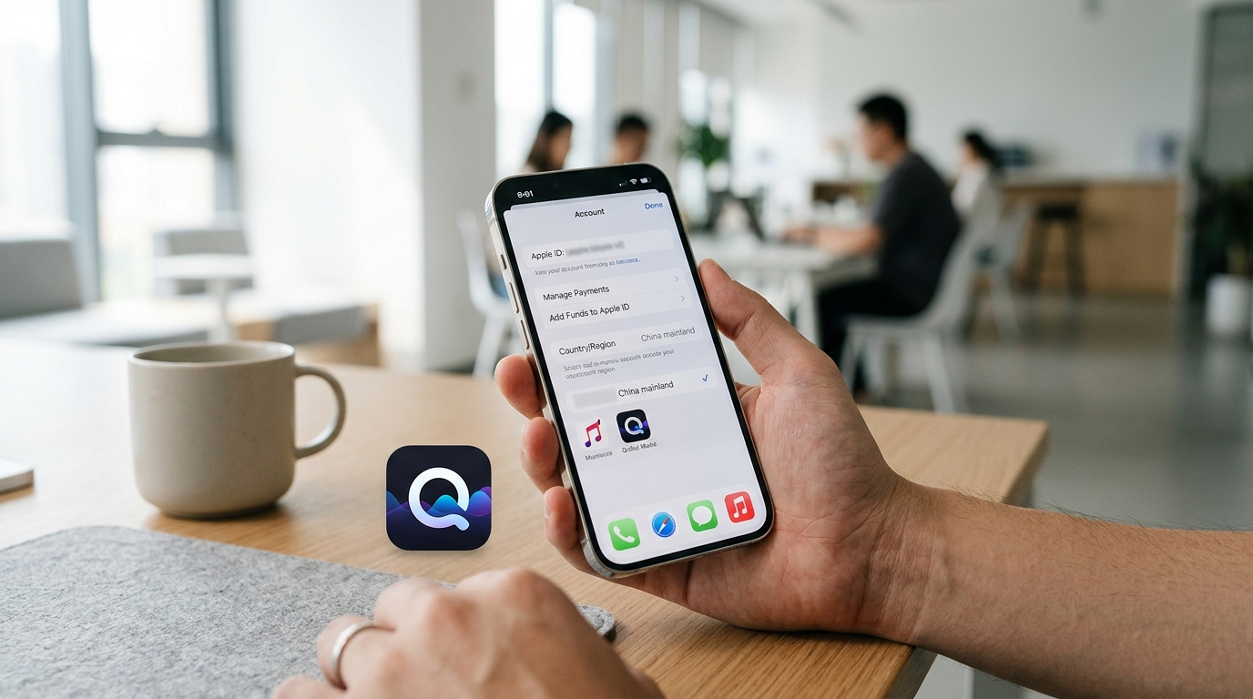 iOS 苹果切换中国区完成汽水音乐下载