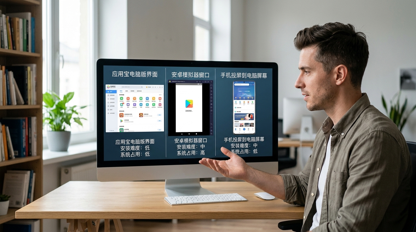 汽水音乐电脑版三种方式对比图
