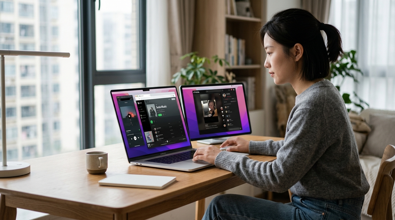 汽水音乐电脑版三种使用方式对比