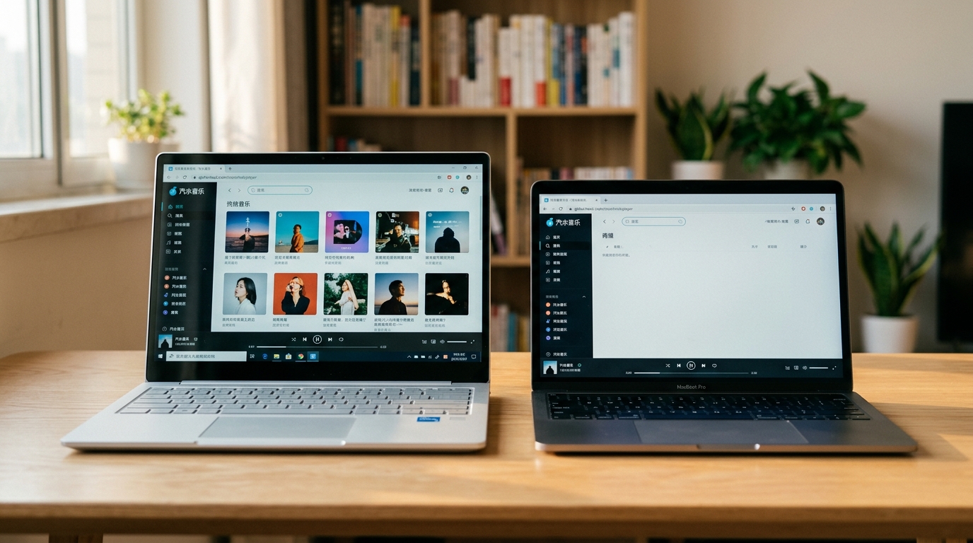 汽水音乐电脑版网页版在Windows和macOS浏览器中打开