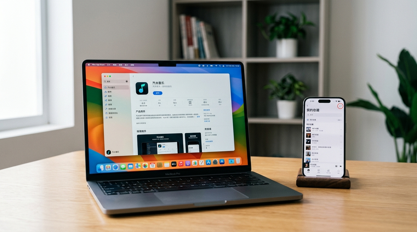 汽水音乐电脑版官方 Mac 端下载页面